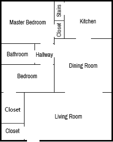 Layout of 874 West