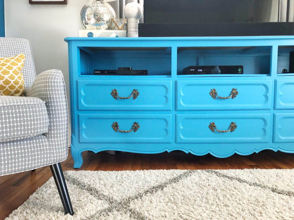 Dresser turned TV Stand 