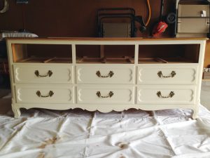 Dresser without top drawer